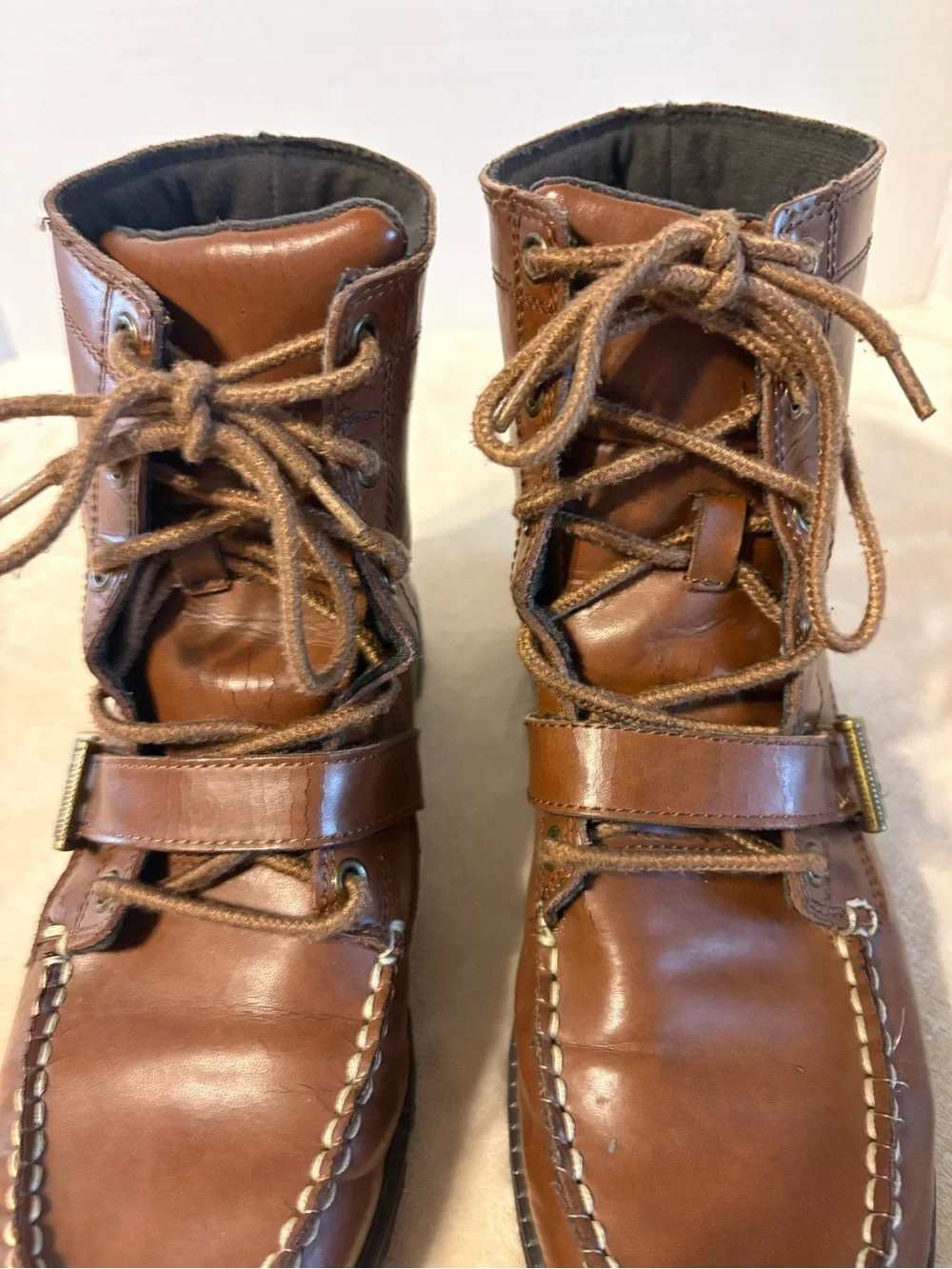 Polo by Ralph Lauren Brown Leather Lace-Up boys Boots